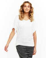 Women's Tops | Maui Tee in White | BETTY BASICS