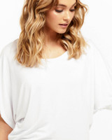 Women's Tops | Maui Tee in White | BETTY BASICS