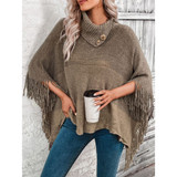 Women's Knitwear | Penelope Fringed Poncho | ALIBI