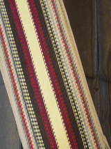 Women's Scarf | Gringo Scarf in Bold Red and Gray Stripe  | ALIBI