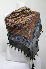 Women's Scarf | Topkapi Scarf in Navy | ALIBI