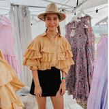 Women's Shirt | Reba Ruffle Shirt | Mmoka