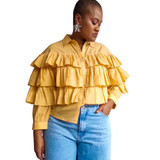 Women's Shirt | Reba Ruffle Shirt | Mmoka