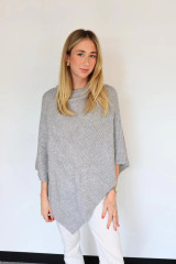 Cable Knit Poncho | Women's Jackets | CINNAMON CREATIONS