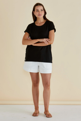 Women's Top | Caia Crew Tee | BETTY BASICS