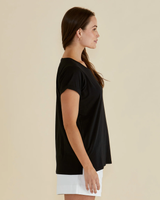 Women's Top | Caia Crew Tee | BETTY BASICS