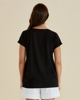 Women's Top | Caia Crew Tee | BETTY BASICS