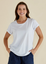 Women's Top | Caia Crew Tee | BETTY BASICS
