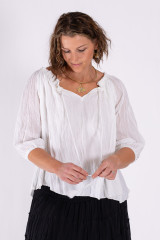 Women's Top | LSTH  Boho Peasant Top | OMBAK DESIGNS