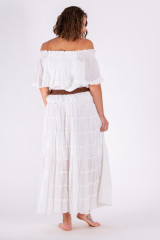 Women's Skirt | LSSB  Cotton Tiered Skirt | OMBAK DESIGNS