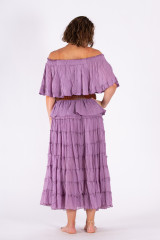 Women's Skirt | LSSB  Cotton Tiered Skirt | OMBAK DESIGNS