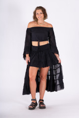 Women's Skirt | LSIS Ibiza Hi-Lo Skirt | OMBAK DESIGNS