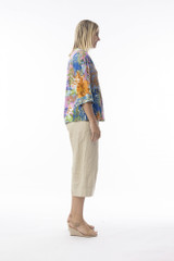 Women's Top | Miramar V Flaired Sleeve Top | ORIENTIQUE