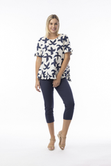 Women's Top | Nazca Frill Top | ORIENTIQUE