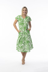 Women's Dresses | Suriname Bias Cap Sleeve Dress | ORIENTIQUE