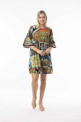 Women's Dresses | Cabo Fria Contemporary Frill Sleeve Dress | ORIENTIQUE