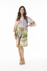 Women's Dresses | Digital Tie Dress | ORIENTIQUE