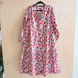 Dresses Online | Cotton V-Neck Short Dress | CINNAMON CREATIONS