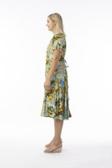 Women's Dresses | Amalfi Godet Short Sleeve Dress | ORIENTIQUE