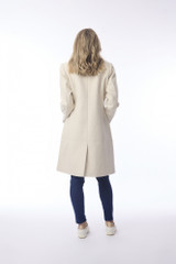 Women's Coat | Solid Trench Long Coat | ORIENTIQUE
