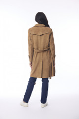 Women's Coat | Solid Trench Coat Belted | ORIENTIQUE
