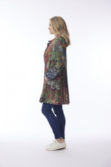 Women's Coat | Digital Mid Length Coat | ORIENTIQUE
