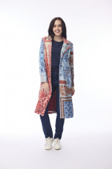 Women's Coat | Digital Long Coat | ORIENTIQUE
