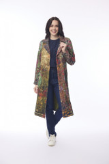 Women's Coat | Digital Long Coat | ORIENTIQUE
