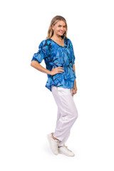 Women's Top | Kayla Short Sleeve Cotton Blouse | ONE SUMMER