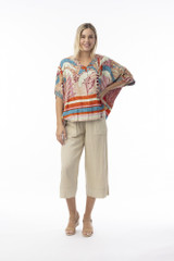 Women's Top | Ponta Verde V Oversize Top | ORIENTIQUE