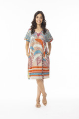 Women's Dresses | Ponta Verde  Reversible Short Sleeve Dress | ORIENTIQUE