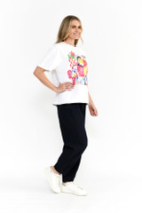 Women's Top | Ruby Crew Neck Printed Tee | ONE SUMMER