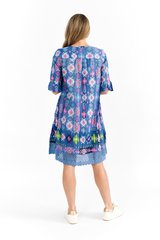 Women's Dresses | Hannah Short Sleeve Tunic Boho Dress | ONE SUMMER