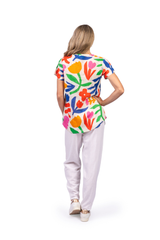 Women's Top | Kayla Short Sleeve Cotton Blouse | ONE SUMMER