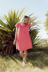 Women's Dresses | Taylor Cap Sleeve Solid With Lining Dress | ONE SUMMER