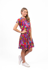 Women's Dresses | Leela V Neck Mini Dress | ONE SUMMER