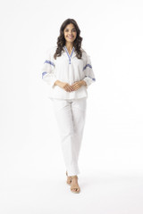 Women's Top | Embroidered Essentials Top | ORIENTIQUE