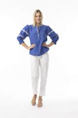 Women's Top | Embroidered Essentials Top | ORIENTIQUE