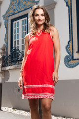 Women's Dresses | Embroidered Essentials Shift Dress  | ORIENTIQUE