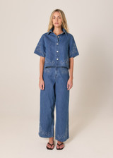 Women's Pants | Sloane Embroidered Denim Jean  | Fate + Becker