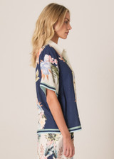 Women's Shirt | Solara Placement Print Shirt | FATE+BECKER