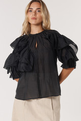 Women’s Tops | Celeste Ruffled Blouse | Fate & Becker 