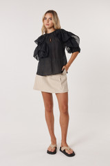 Women’s Tops | Celeste Ruffled Blouse | Fate & Becker 