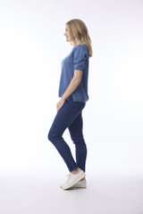 Women's Top | Crew Neck Knit T-Shirt  | ORIENTIQUE