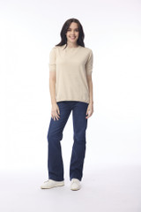 Women's Top | Crew Neck Knit T-Shirt  | ORIENTIQUE