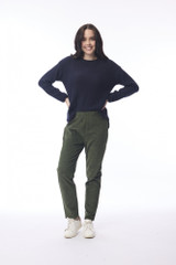 Women's Pants |  Cord Solid Jeggings | ORIENTIQUE