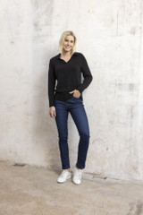 Women's Pants | Denim Straight Leg Jeans | ORIENTIQUE