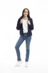 Women's Pants | Denim Straight Leg Jeans | ORIENTIQUE