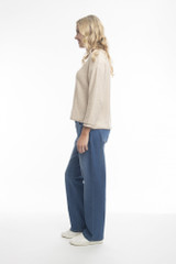 Women's Pants | Denim Wide Leg Jeans | ORIENTIQUE