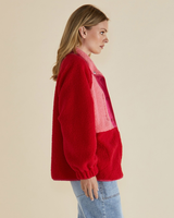 Women's Jacket | Franklin Fleecy Jacket | BETTY BASICS